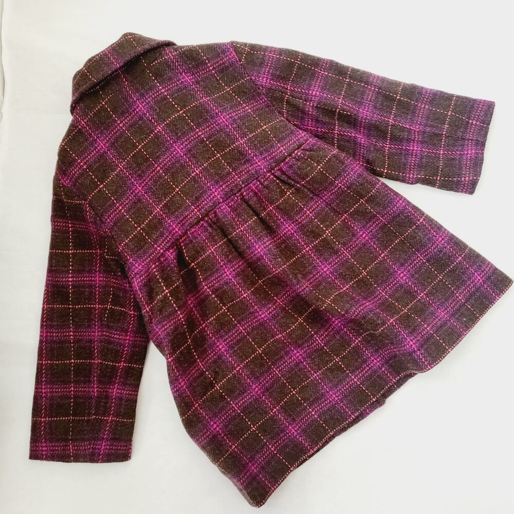 Circo plaid 2T wool coat - Picture 4 of 6